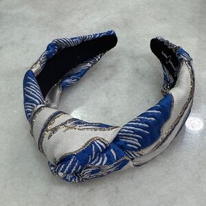Blue and White Patterned Headband
